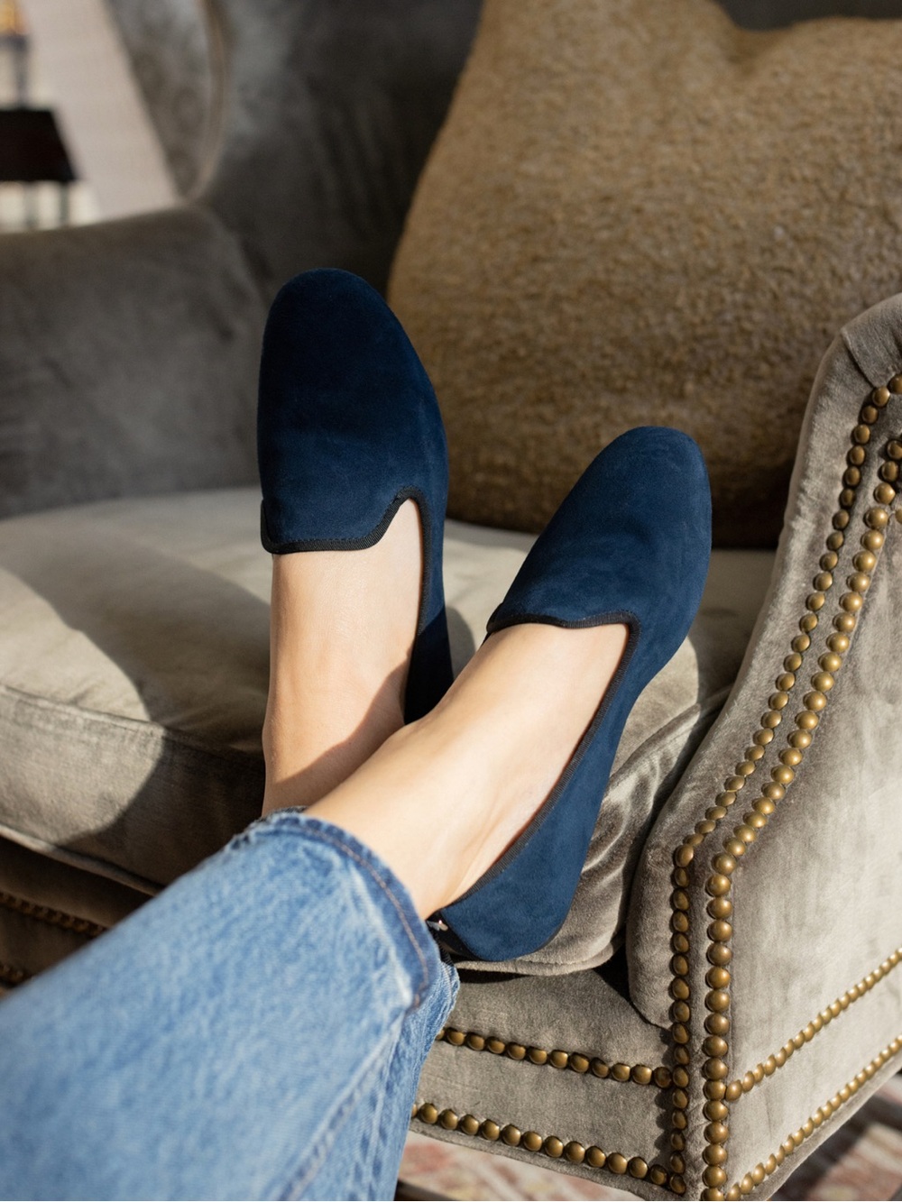 B23 Birdies Navy Suede Starling Size 7 - Picture 14 of 14